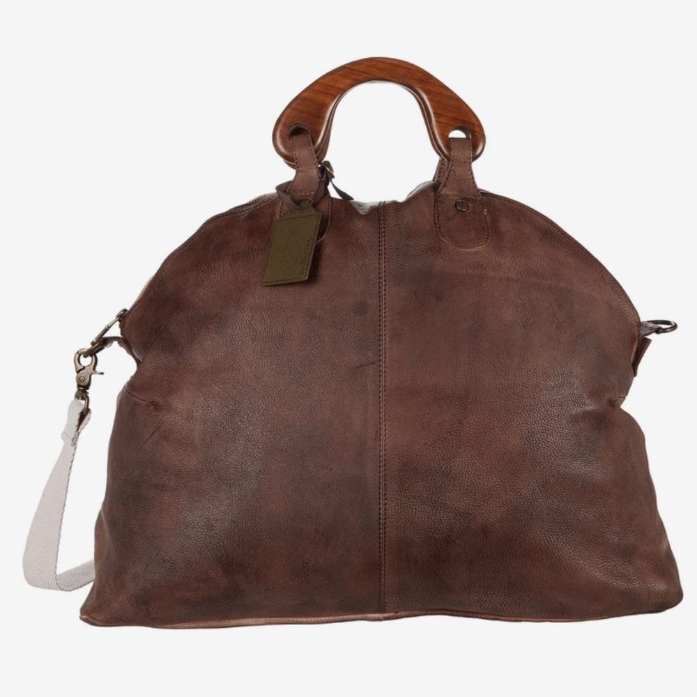 Free People Willow Vintage Tote Bag - Wine Wash/NWOT